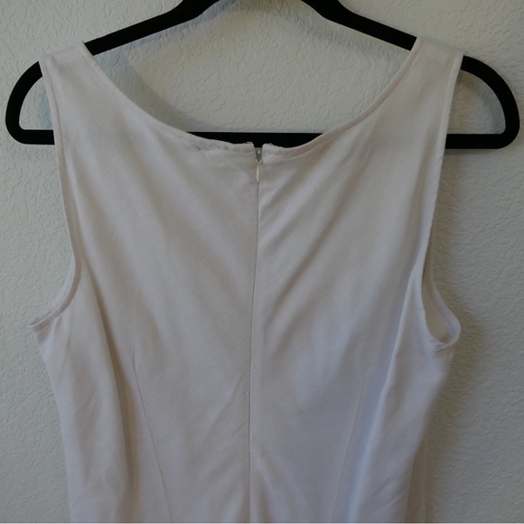 Tank dress in white linen - Picture 6 of 6